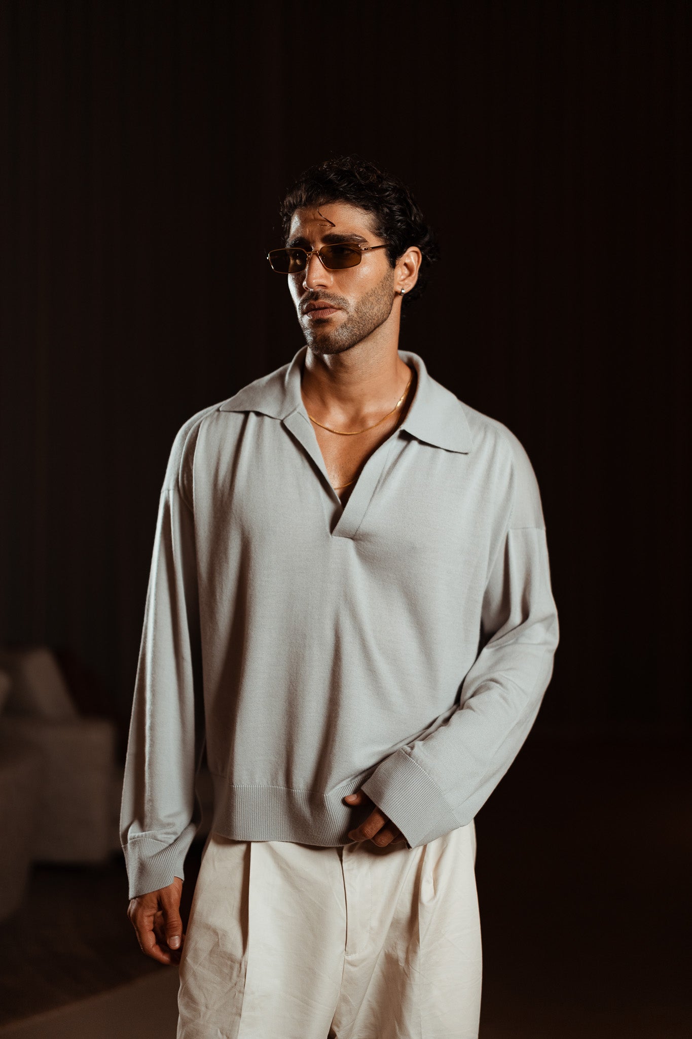 Sink Luxe Merino Wool Long Sleeve in Grey