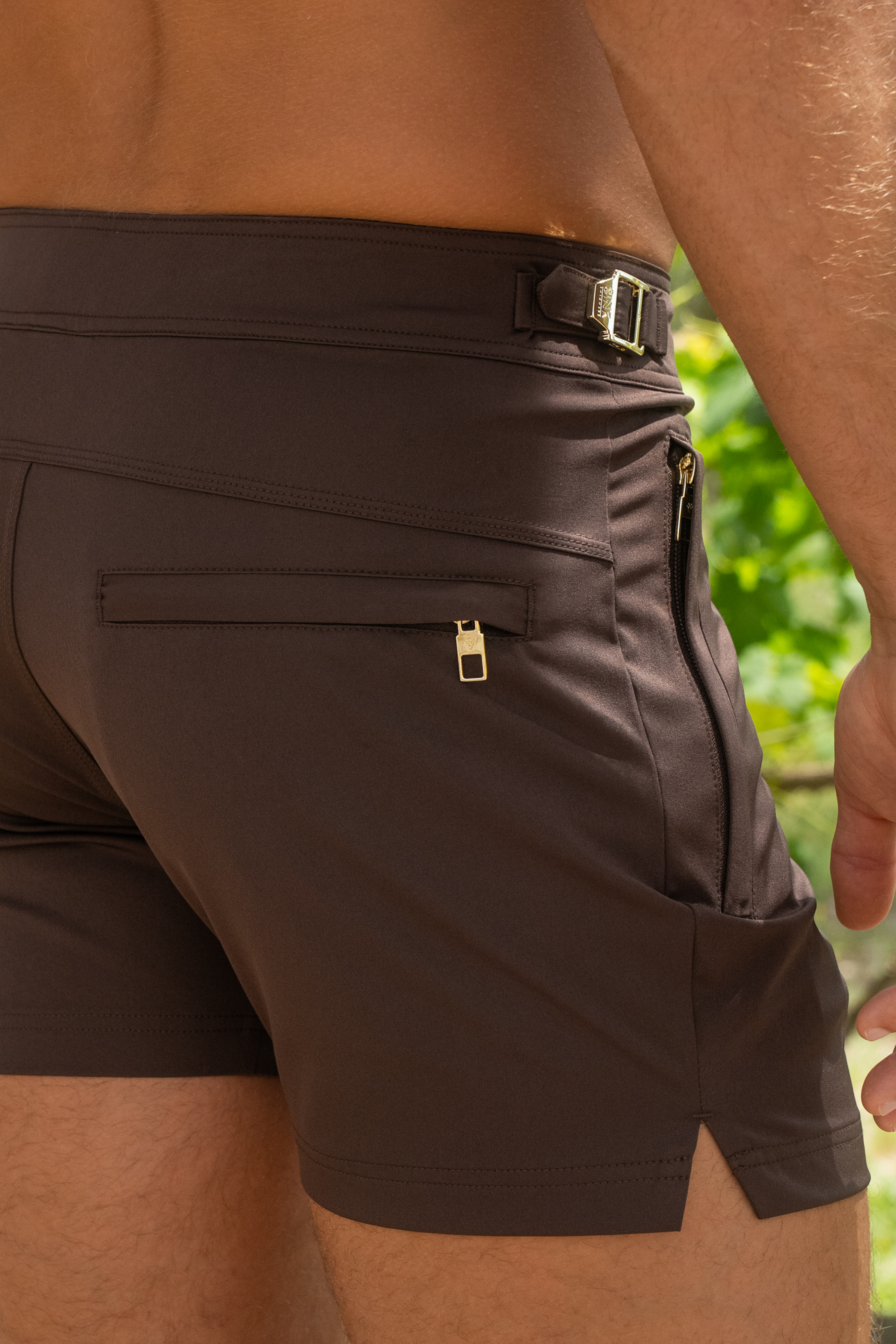 Sink Pinnacle Tailored Brown Swim Shorts