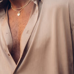Sink Flow Satin Shirt in Brown