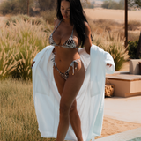 Sink Monaco Resort Bikini Top in Leopard