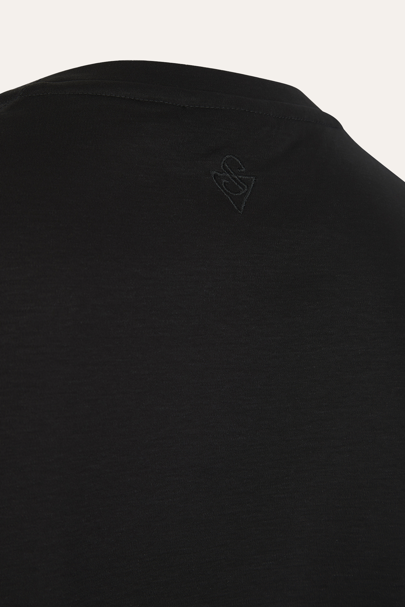Sink Luxe Mercerised Cotton Tee in Black