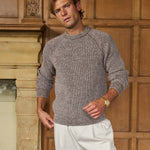 Sink Christian Chunky Knit in Brown and Cream