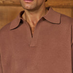 Sink Manolita Short Sleeve Knit in Dark Sand