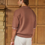 Sink Manolita Short Sleeve Knit in Dark Sand