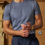 Sink Luxe Mercerised Cotton Tee in Slate