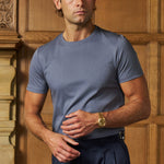Sink Luxe Mercerised Cotton Tee in Slate