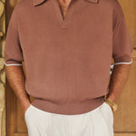 Sink Manolita Short Sleeve Knit in Dark Sand