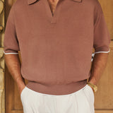 Sink Manolita Short Sleeve Knit in Dark Sand