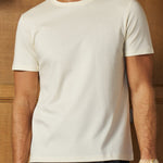 Sink Luxe Mercerised Cotton Tee in Vanilla