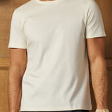 Sink Luxe Mercerised Cotton Tee in Vanilla