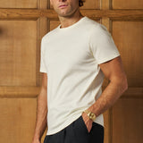 Sink Luxe Mercerised Cotton Tee in Vanilla