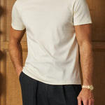 Sink Luxe Mercerised Cotton Tee in Vanilla