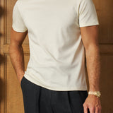 Sink Luxe Mercerised Cotton Tee in Vanilla