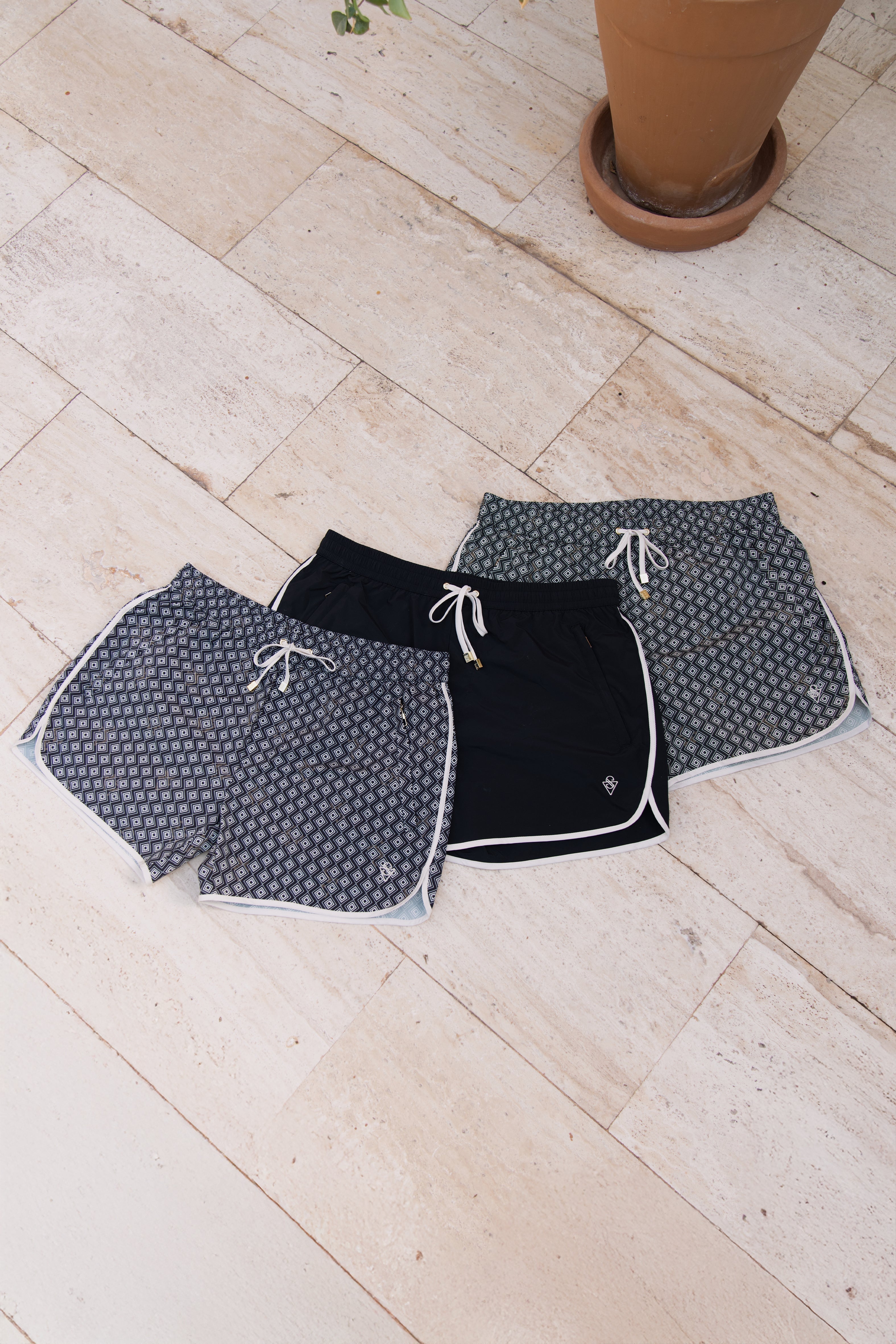 Sink Benjamins Retro Swim Shorts Pack of 3