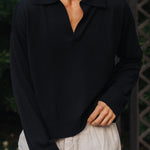 Sink Luxe Merino Wool Long Sleeve in Black