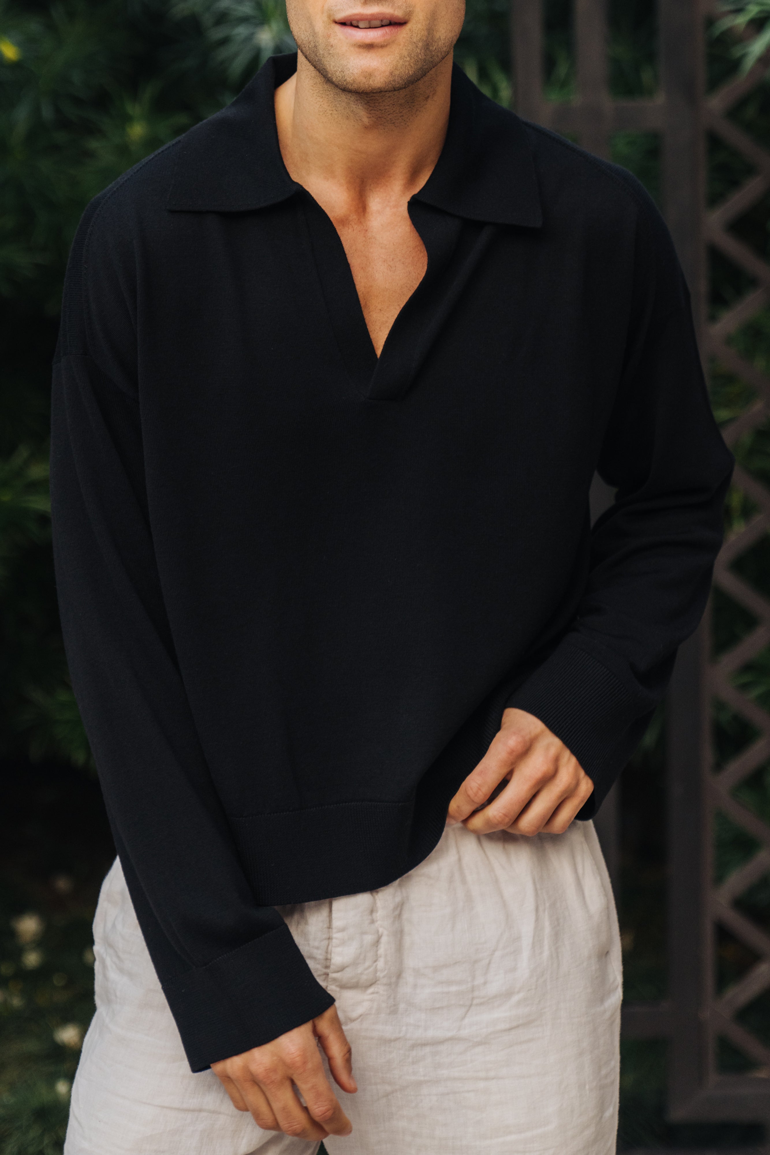 Sink Luxe Merino Wool Long Sleeve in Black
