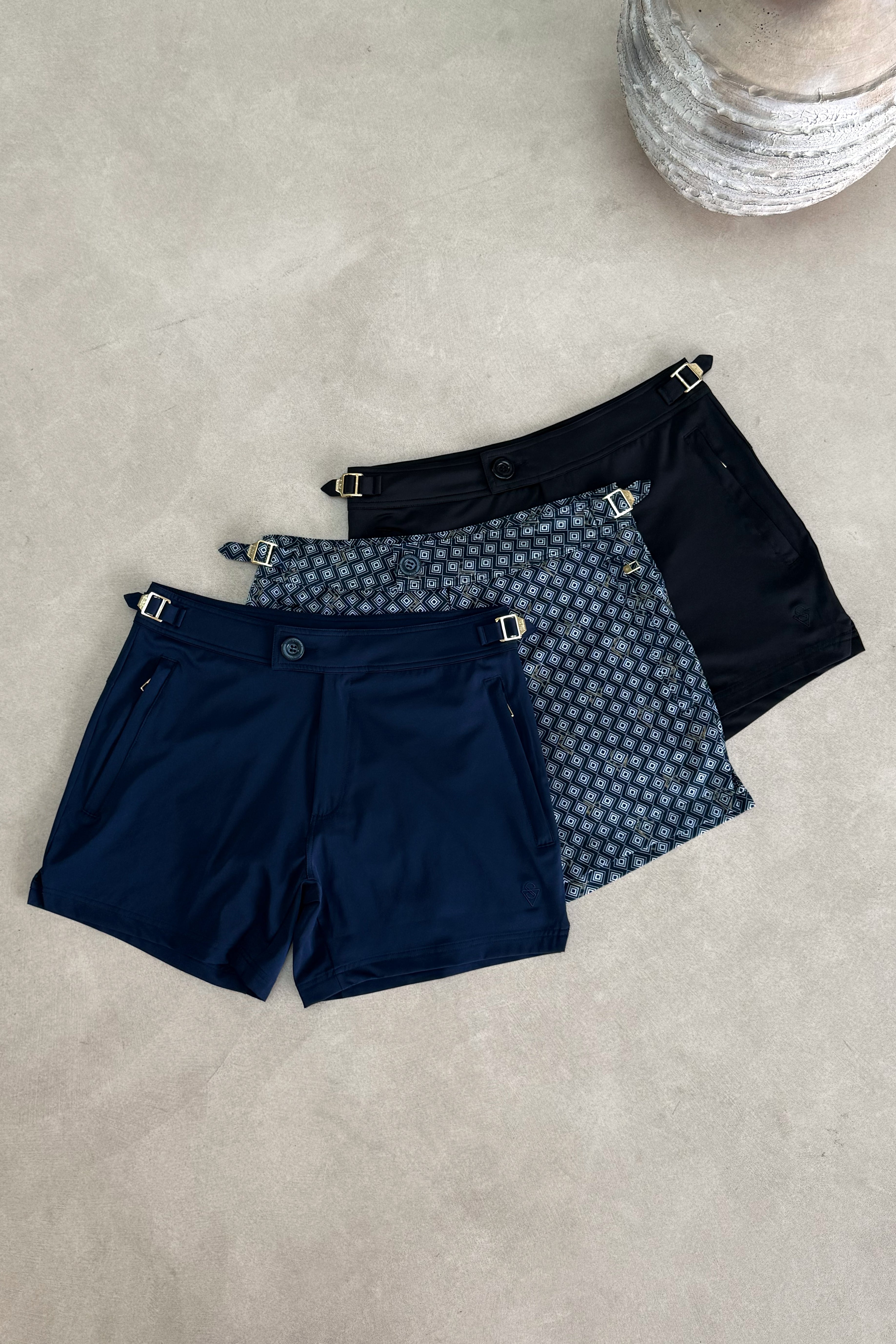Sink Getaway Pinnacle Tailored Weekend Pack of 3 Swim Shorts