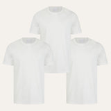 Sink Luxe Mercerised White Pack of 3 Tees